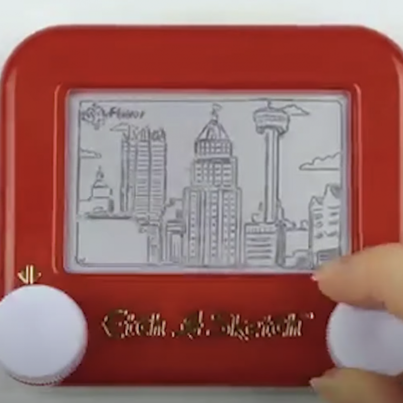 Artist Creates Intricate Etch A Sketch Drawings That Never Erase